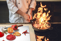 CUTTING BOARD and Cooktop Cover ;D20 Christmas Series: Baubles