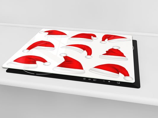 CUTTING BOARD and Cooktop Cover ;D20 Christmas Series: Santa hats
