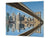 Schneidbrett aus Hartglas und schützende Arbeitsoberfläche D11 Cities Series: bridge 1
