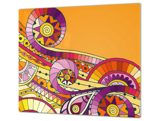 Glass stove top 60D21: Moroccan theme