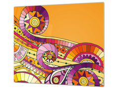 Glass stove top 60D21: Moroccan theme