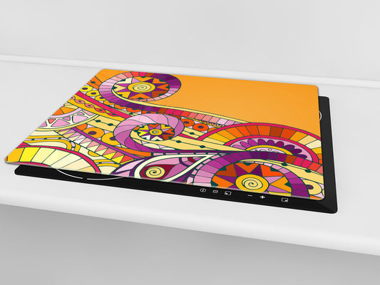 Glass stove top 60D21: Moroccan theme