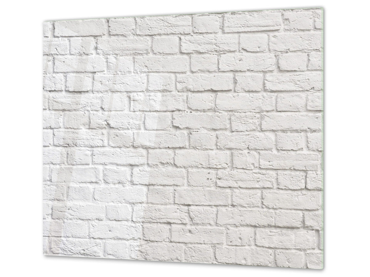 Tempered GLASS Kitchen Board – Impact & Scratch Resistant D10B Textures Series B: Brick Wall 21