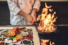 Glass Kitchen Board 60D03A: Spices from the heart