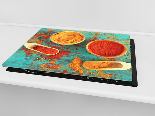 Glass Kitchen Board 60D03A: Curry 1