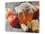ORIGINALE tagliere in VETRO temperato – Copri-piano cottura a induzione; D07 Frutta e Verdura: Miele