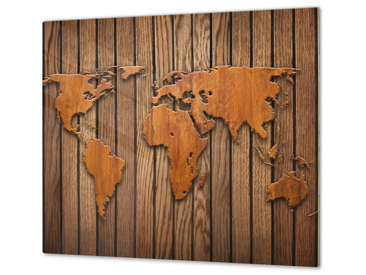 Tempered GLASS Kitchen Board D09 Other: Wood 18