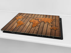 Tempered GLASS Kitchen Board D09 Other: Wood 18