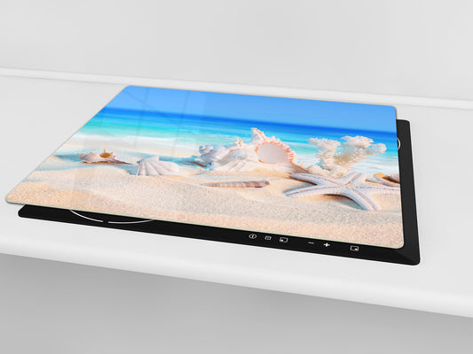 Worktop saver and Pastry Board 60D08: Shells on the beach 1