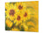 UNIQUE Tempered GLASS Kitchen Board 60D05A: Sunflowers 4