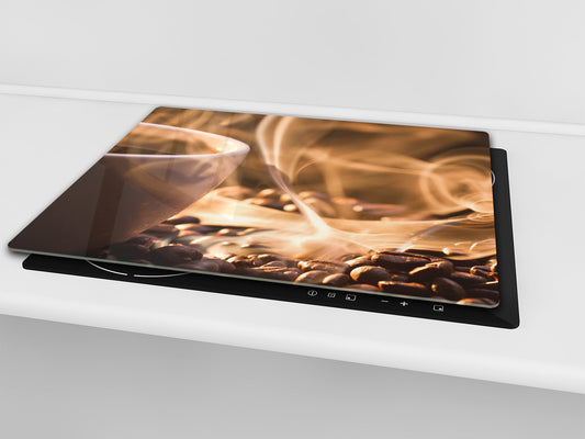 KITCHEN BOARD & Induction Cooktop Cover D05 Coffee Series: Coffee 36