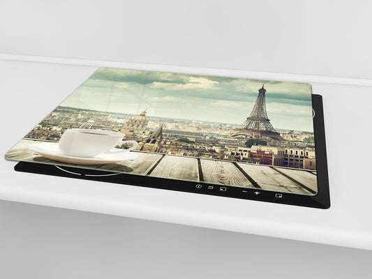Glass Cutting Board and Worktop Saver 60D12: Coffee in Paris