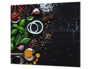 Glass Kitchen Board 60D03A: Italian spices 3