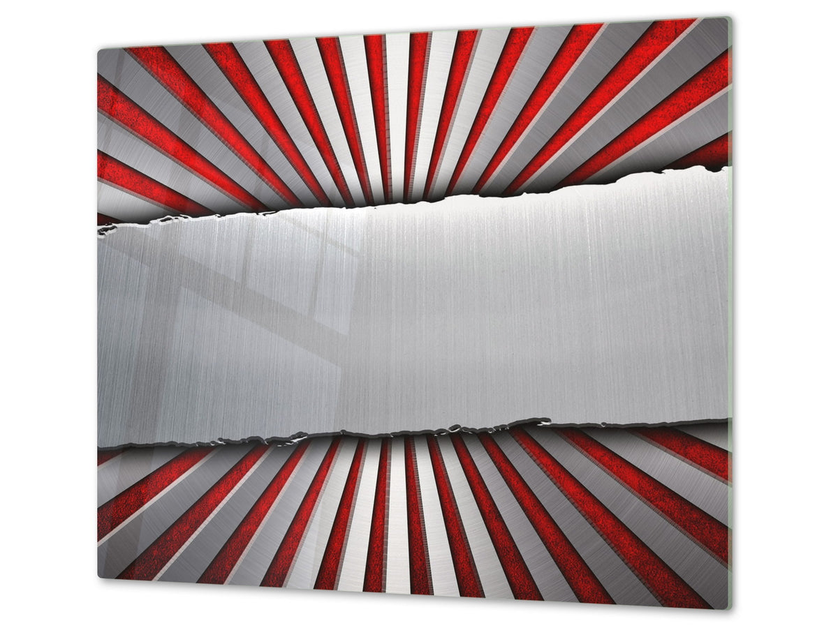 Tempered GLASS Kitchen Board D09 Other: Abstract Vertigo