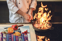 Glass Pastry Board 60D18: Houses from books