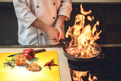 Tempered GLASS Cutting Board D01 Abstract Series: Texture 4