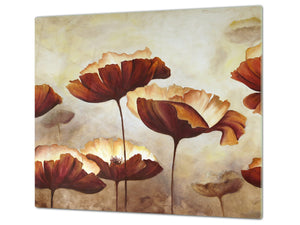 Induction Cooktop cover 60D06A: Poppies 1