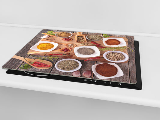 Glass Kitchen Board 60D03A: Spicy spices 1