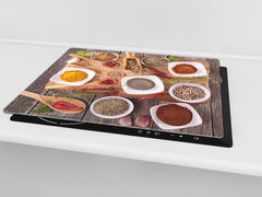 Glass Kitchen Board 60D03A: Spicy spices 1