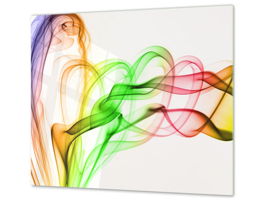 Tempered GLASS Cutting Board D01 Abstract Series: Abstract Art 14