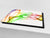 Schneidbrett aus Hartglas und schützende Arbeitsoberfläche D01 Abstract Series: Abstract Art 14