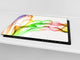 Planche à découper en verre trempé D01 Série Abstract:  Art abstrait 14