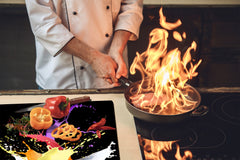 Tempered GLASS Kitchen Board D09 Other: Water Drops 2