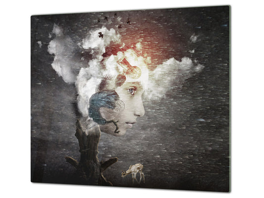 Glass stove top 60D19: Head in the clouds