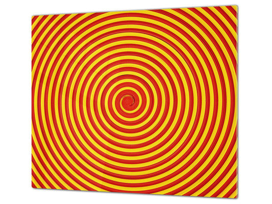 Induktionskochfeldabdeckung 60D14: Bunter Wirbel