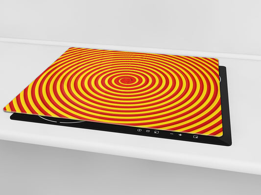 Induktionskochfeldabdeckung 60D14: Bunter Wirbel