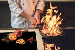 Tempered GLASS Kitchen Board D18 Series of colors: Black