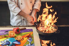 Tempered GLASS Kitchen Board D16 Blurby World: Board