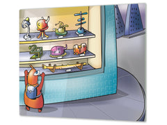 Tempered GLASS Kitchen Board D16 Blurby World: Choice