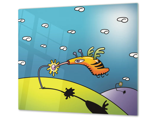 Tempered GLASS Kitchen Board D16 Blurby World: Humbee