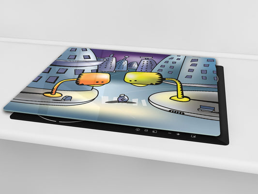 Tempered GLASS Kitchen Board D16 Blurby World: Late