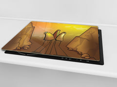 Tempered GLASS Kitchen Board D16 Blurby World: Pull of maybe