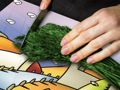 Tempered GLASS Kitchen Board D16 Blurby World: Shadow