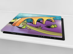 Tempered GLASS Kitchen Board D16 Blurby World: Span