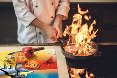 Tempered GLASS Kitchen Board D16 Blurby World: Squiddle