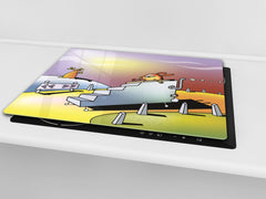 Tempered GLASS Kitchen Board D16 Blurby World: Step on it