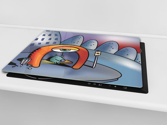 Tempered GLASS Kitchen Board D16 Blurby World: Stop