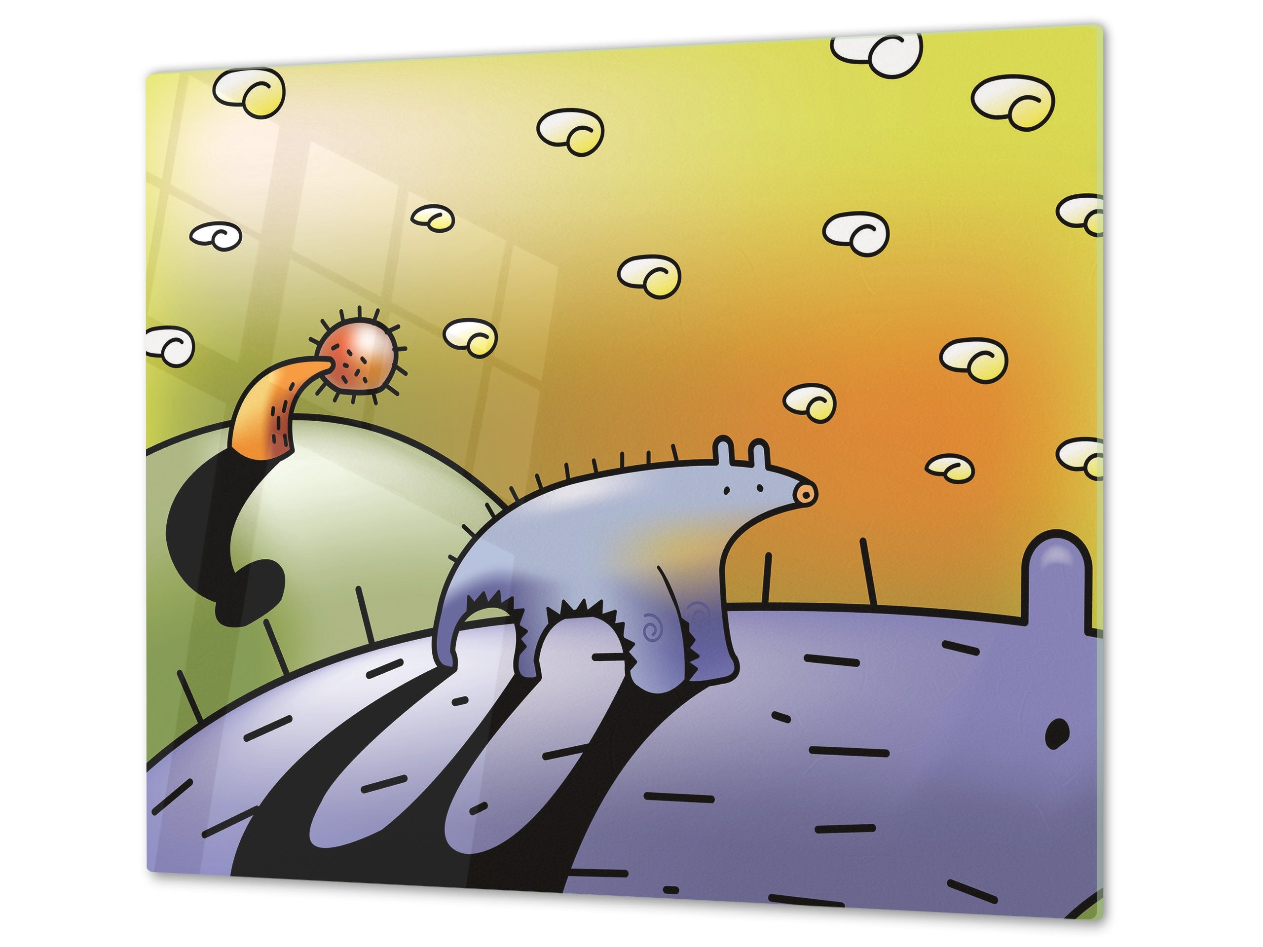 Tempered GLASS Kitchen Board D16 Blurby World: We walk