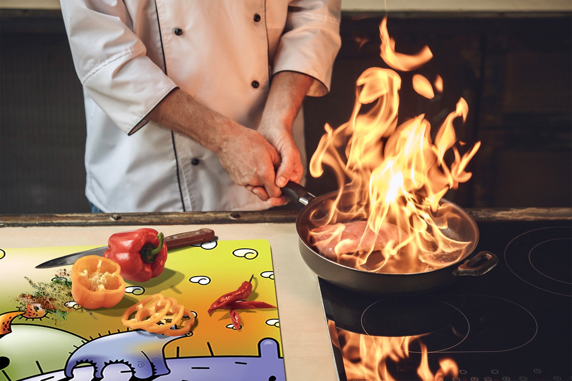 Tempered GLASS Kitchen Board D16 Blurby World: We walk