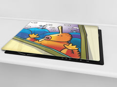 Tempered GLASS Kitchen Board D16 Blurby World: Window