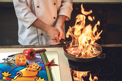 Tempered GLASS Kitchen Board D16 Blurby World: Window