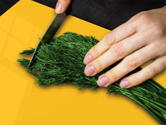 Tempered GLASS Kitchen Board D18 Series of colors: Medium Yellow