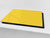 Schneidbrett aus Hartglas und schützende Arbeitsoberfläche; D18 Reihe von Farben: Dark Yellow