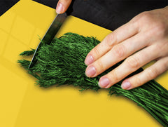 Tempered GLASS Kitchen Board D18 Series of colors: Dark Yellow