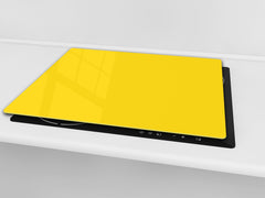 Tempered GLASS Kitchen Board D18 Series of colors: Yellow