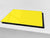 Tabla de cortar de cristal templado D18 Serie de Colores: Un amarillo suave